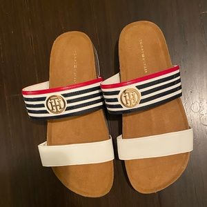 Brand New- never worn Tommy Hilfiger Slides